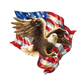 American Liberty Eagle Holiday Door Decor by D. Gelsinger - American Christmas Decor - 8461052H-1432