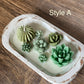 Arizona Dream Cactus Garden Candle — Sculptural Soy Wax in Carved Wood Bowl