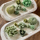 Arizona Dream Cactus Garden Candle — Sculptural Soy Wax in Carved Wood Bowl