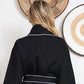 Women’s Waffle Piping Bathrobe – Lightweight Spa-Style Comfort