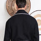 Premium Waffle Piping Robe for Men