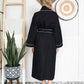 Women’s Waffle Piping Bathrobe – Lightweight Spa-Style Comfort