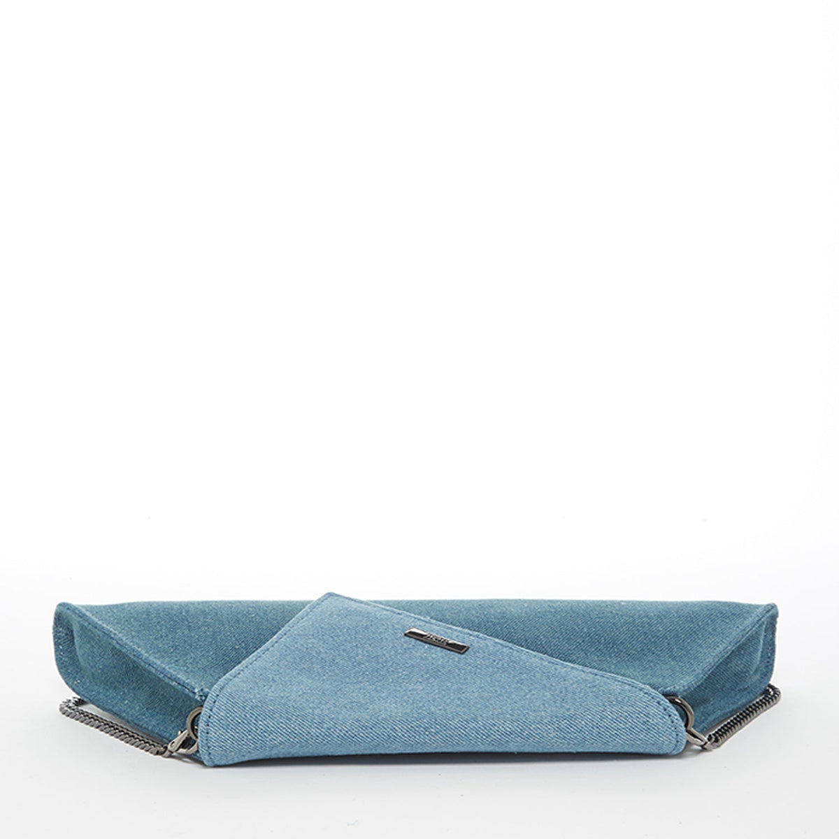 Denim Clutch Bag Two Tone Crossbody Evening Purse Unique Women's Handbag