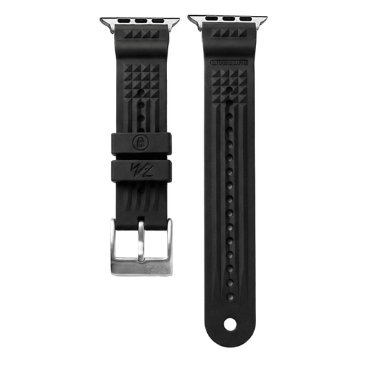 Divecore - HNBR Rubber - WFL Professional Diving Watch Strap - For Apple Watch - Black