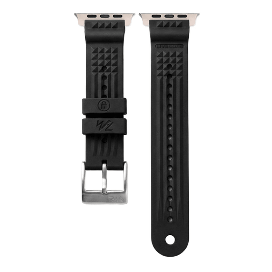 Divecore - HNBR Rubber - WFL Professional Diving Watch Strap - For Apple Watch ULTRA Black