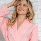 Women’s Waffle Piping Bathrobe – Lightweight Spa-Style Comfort