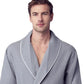 Premium Waffle Piping Robe for Men