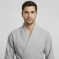 Waffle Spa Bathrobe for Men -  Absorbent, Lightweight