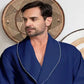 Premium Waffle Piping Robe for Men