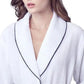 Women’s Waffle Piping Bathrobe – Lightweight Spa-Style Comfort