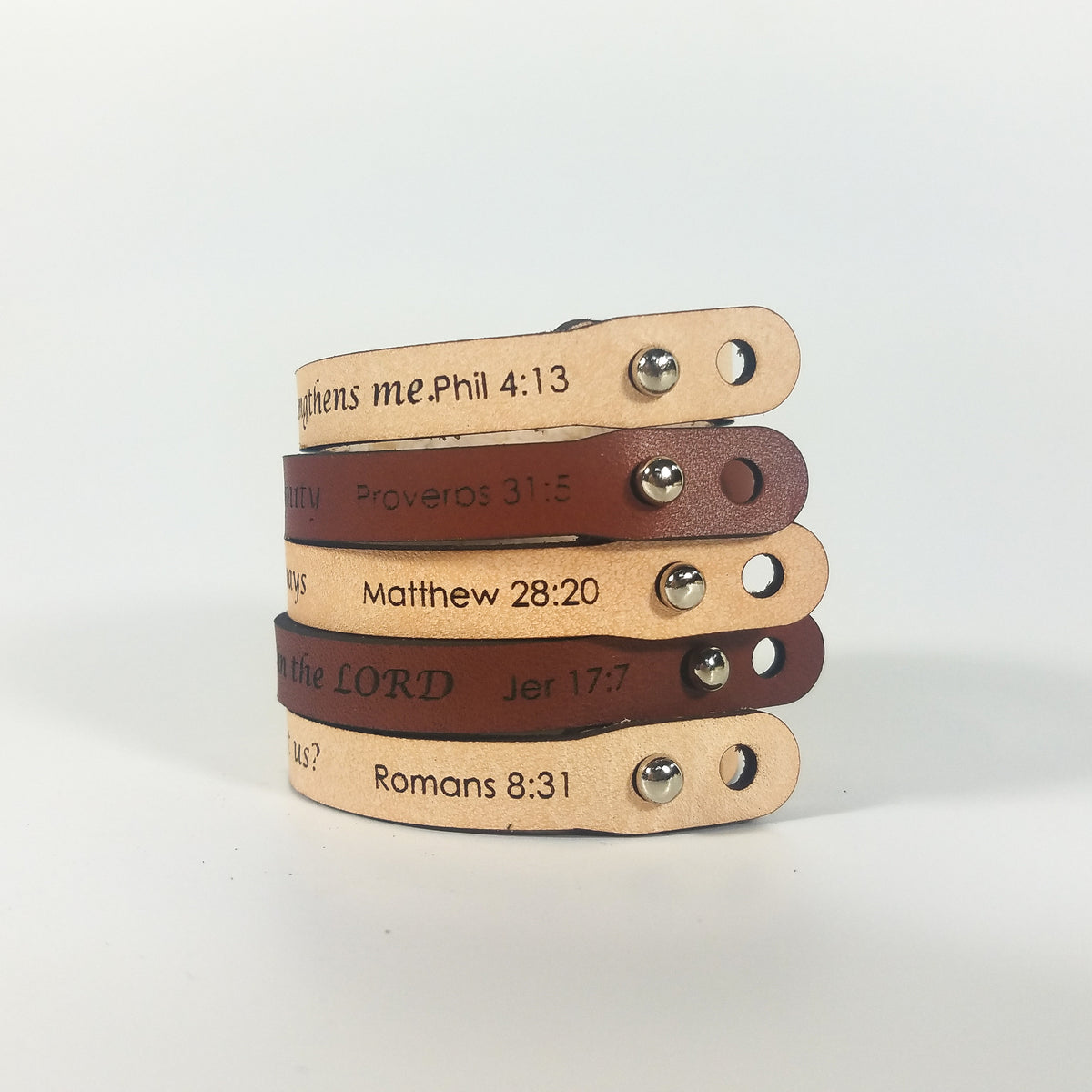 Spiritual Quote Bracelets - But blessed is the one whose trust is in the LORD
