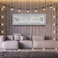Personalized Coordinates Canvas Ski Lodge Sign - Family Name Cabin Decor