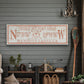 Personalized Coordinates Canvas Ski Lodge Sign - Family Name Cabin Decor