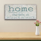 Personalized Home Compass Coordinates Canvas Wall Sign
