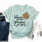 Autumn Leaves & Pumpkins Please T-shirt