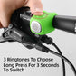 Lightweight Portable Bicycle Bell Electric Horn Mountain Bike Bell Accessories 90dB Cycling Handlebar Silica Gel Shell Electric Cycling Bells Water Resistant Cycling Bells Horn Loud Bicycle Horns Bicycle Accessories