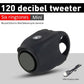 New USB Rechargeable Battery Bicycle Bell 120db Waterproof Cycling Bike Bells Electric Horn Mini Portable Cycling Handlebar Bell Electra Bike Bell Electric Cycling Bells Horn Loud Bicycle Horns Water-Resistant Sound Modes Bike Bells