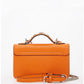 Studded Small Leather Crossbody Bag Orange Purse Cute Handbag  Women's Handbag
