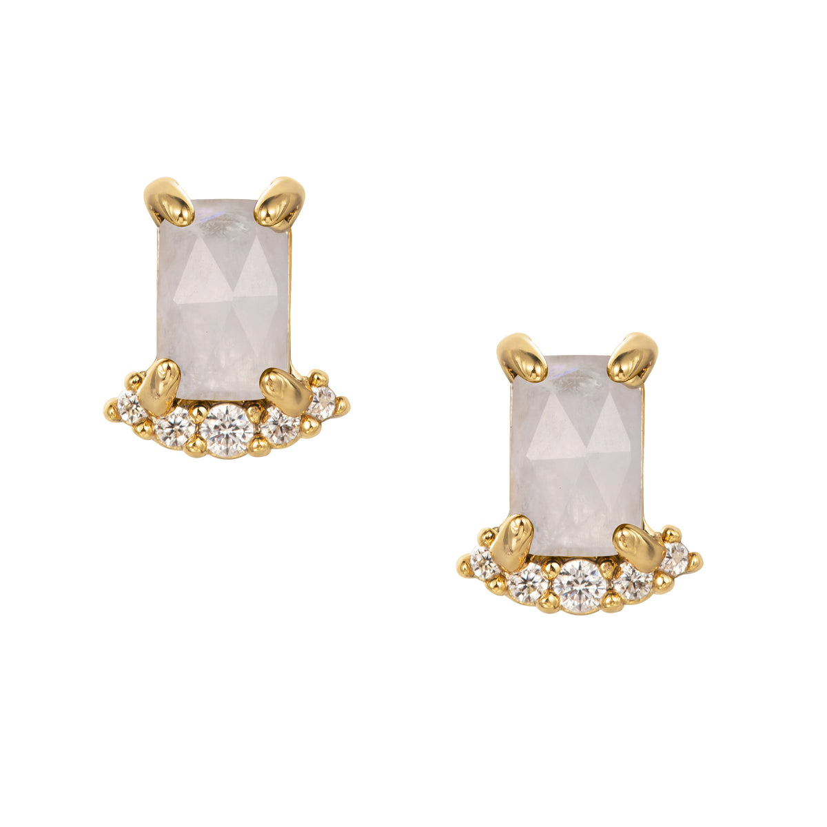 Eva Moonstone Studs