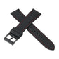 Sailcloth Rubber Buckle - Black/Red