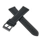 Sailcloth Rubber Buckle - Black/White