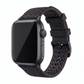 Sailcloth Rubber Buckle - For Apple Watch - Black/Red