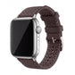 Sailcloth Rubber Buckle - For Apple Watch - Brown/White