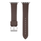 Sailcloth Rubber Buckle - For Apple Watch - Brown/White