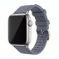 Sailcloth Rubber Buckle - For Apple Watch - Gray/White