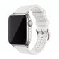 Sailcloth Rubber Buckle - For Apple Watch - White/White