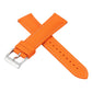 Sailcloth Rubber Buckle - Orange/White