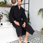 Waffle Spa Bathrobe for Men -  Absorbent, Lightweight