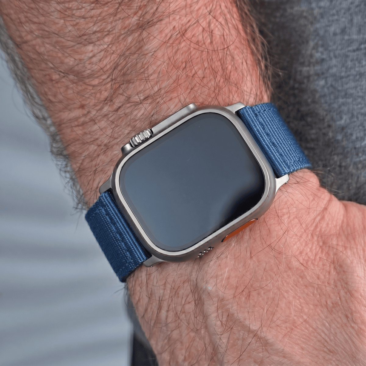 The O2 Band - For Apple Watch ULTRA - Blue Steel