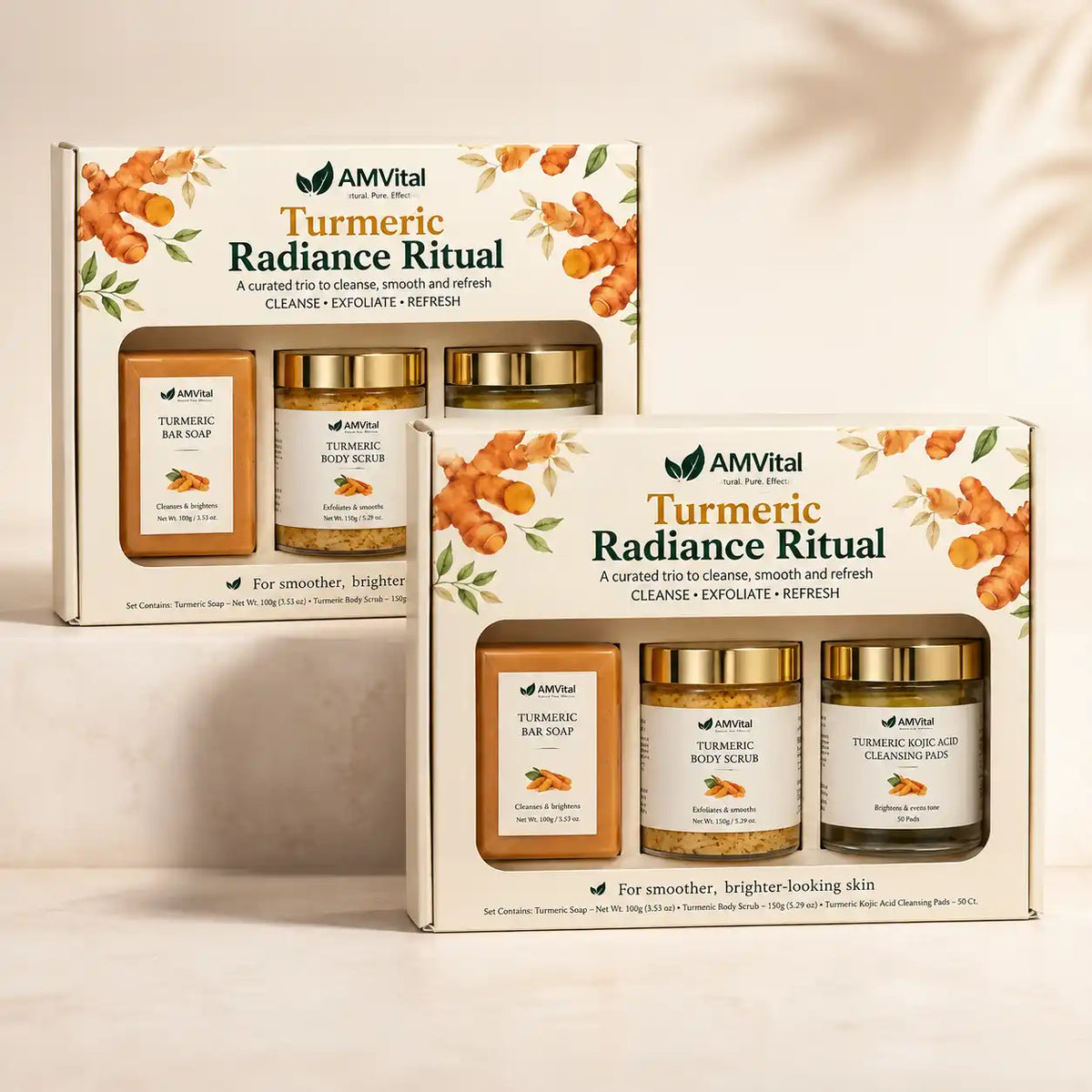 AMVital Turmeric Radiance Ritual 3-Piece Skincare Gift Set
